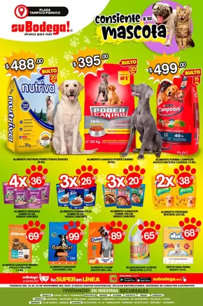 Catálogo SuBodega en Ciudad Madero | Consiente a tu mascota | 22/11/2024 - 24/11/2024