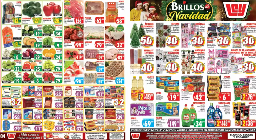 Catálogo Casa Ley en Tijuana | Brillos de Navidad | 22/11/2024 - 25/11/2024