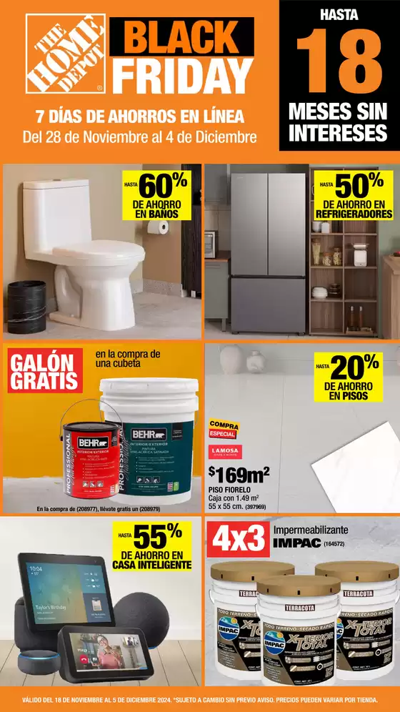 Catálogo The Home Depot | The Home Depot - Black Friday | 28/11/2024 - 4/12/2024