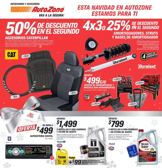 Catálogo AutoZone en Tlaltenango de Sánchez Román | Folleto Navidad | 26/11/2024 - 4/1/2025