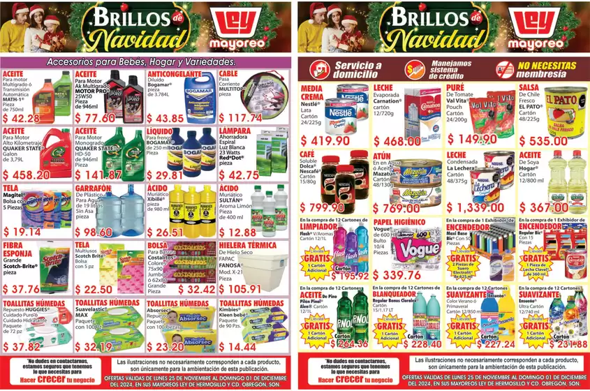 Catálogo Casa Ley en Hermosillo | Mayoreo - Brillos de Navidad | 26/11/2024 - 1/12/2024