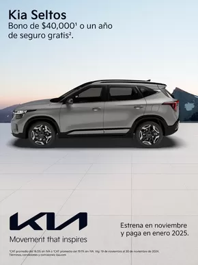 Ofertas de Marcas de Lujo en Ensenada (Baja California) | KIA SELTOS  de Kia | 26/11/2024 - 30/11/2024