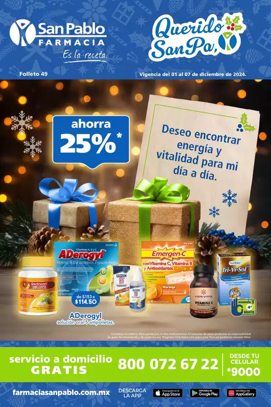 Catálogo Farmacia San Pablo en Santiago de Querétaro | Querido SanPa | 1/12/2024 - 7/12/2024