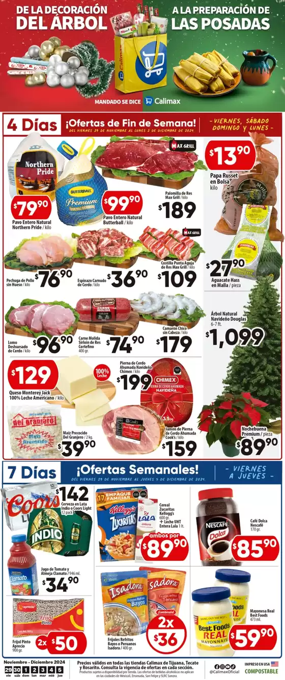 Catálogo Calimax en Tijuana | Ofertas Semanales | 2/12/2024 - 5/12/2024