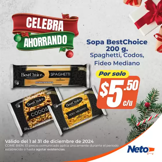 Catálogo Tiendas Neto en El Pueblito | Celebra Ahorrando | 2/12/2024 - 31/12/2024