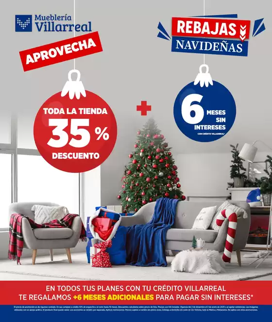 Catálogo Mueblería Villarreal | Rebajas Navideñas | 3/12/2024 - 2/1/2025