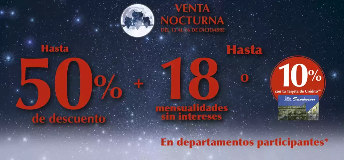 Catálogo Sanborns en Ciudad de México | Venta Nocturna | 13/12/2024 - 16/12/2024