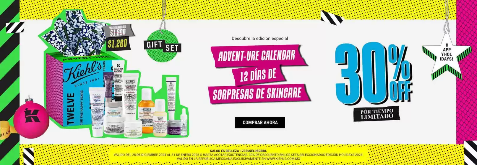 Catálogo Kiehl's en Ecatepec de Morelos | 30% off | 30/12/2024 - 31/1/2025