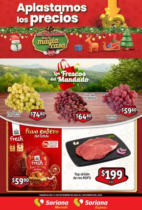 Catálogo Soriana Mercado en Iztapalapa | Ofertas principales para todos los cazadores de gangas | 31/12/2024 - 2/1/2025