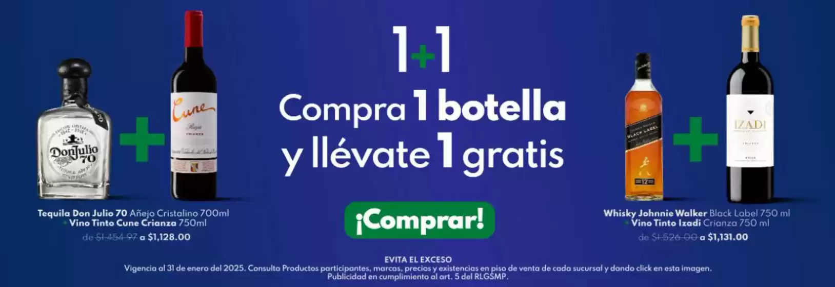 Catálogo La Europea en Ecatepec de Morelos | Botellas 1+1 | 6/1/2025 - 31/1/2025