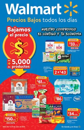 Ofertas de Supermercados en Ciudad de México | Enero Cuesta de Walmart | 7/1/2025 - 29/1/2025