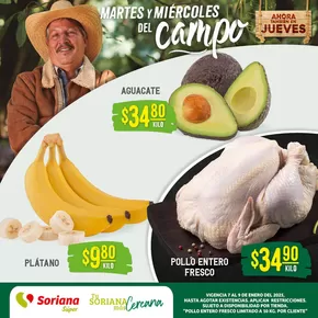 Ofertas de Supermercados en Manuel Ojinaga | Martes y Miércoles del Campo Súper de Soriana Súper | 8/1/2025 - 9/1/2025