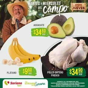 Ofertas de Supermercados en Manuel Ojinaga | Martes y Miércoles del Campo Súper Juárez de Soriana Súper | 8/1/2025 - 9/1/2025