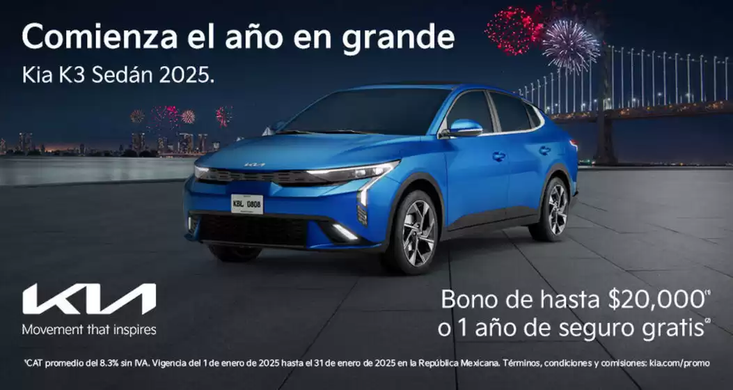 Catálogo Kia en Cuauhtémoc (CDMX) | Promociones | 15/1/2025 - 31/1/2025