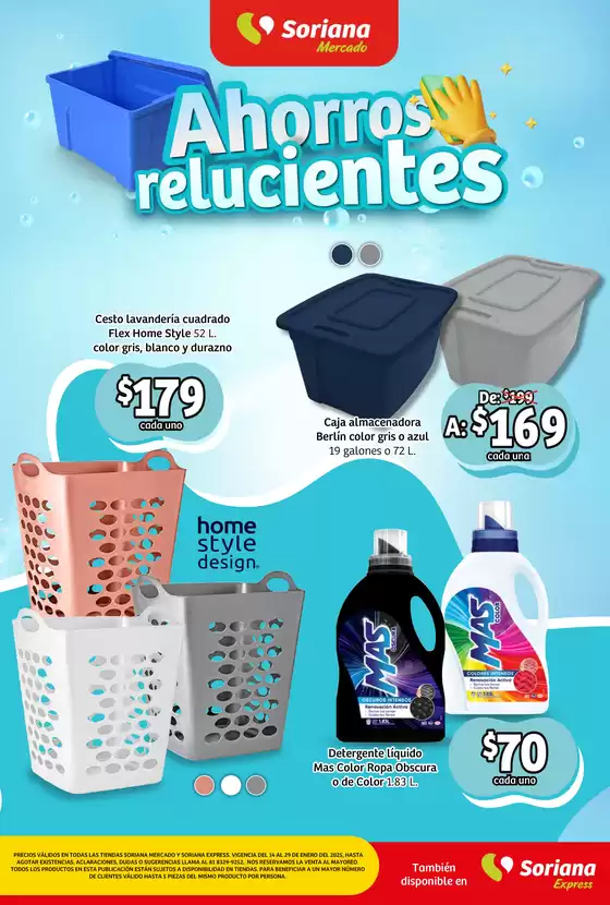 Catálogo Soriana Mercado | Ahorros Relucientes Mercado Nacional | 15/1/2025 - 29/1/2025