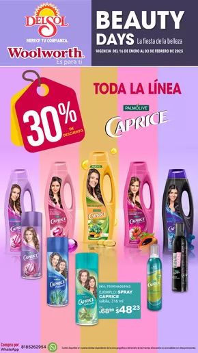 Ofertas de Tiendas Departamentales en Ciudad Juárez | Beauty days de Woolworth | 17/1/2025 - 3/2/2025