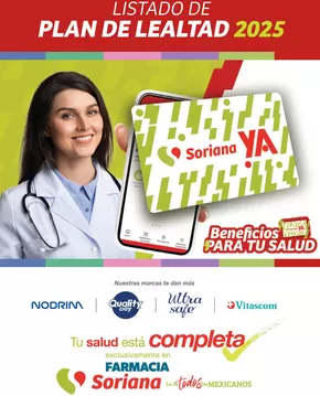 Catálogo Soriana Híper en Heróica Puebla de Zaragoza | Listado Plan de Lealtad Farmacia 2025 | 21/1/2025 - 30/4/2025