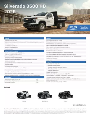 Catálogo Chevrolet | Ficha Tecnica Silverado 3500 HD 2025 | 22/1/2025 - 31/12/2025