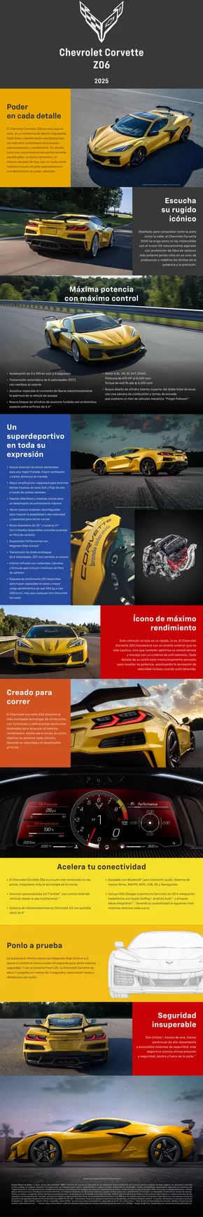 Catálogo Chevrolet | Catalogo - Chevrolet Corvette Z06 | 22/1/2025 - 31/12/2025