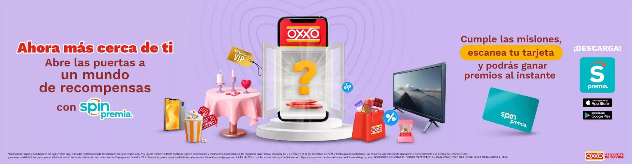 Catálogo OXXO en Mexicali | Experiencas VIP | 13/2/2025 - 31/12/2025