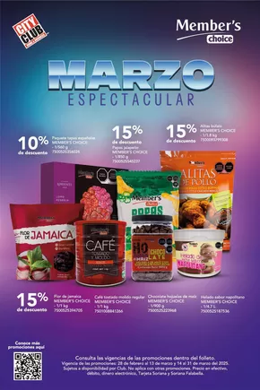 Ofertas de Tiendas Departamentales en Almoloya de Juarez | Marzo Espectacular de City Club | 28/2/2025 - 31/3/2025