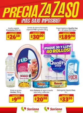 Ofertas de Supermercados en Amacuzac | Preciazazaso Frontera Norte de Soriana Híper | 28/2/2025 - 12/3/2025