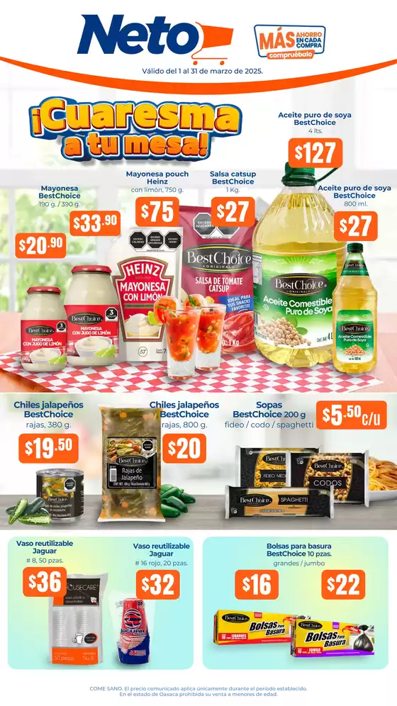 Catálogo Tiendas Neto en Atoyac de Álvarez | Ofertas Tiendas Neto | 1/3/2025 - 31/3/2025