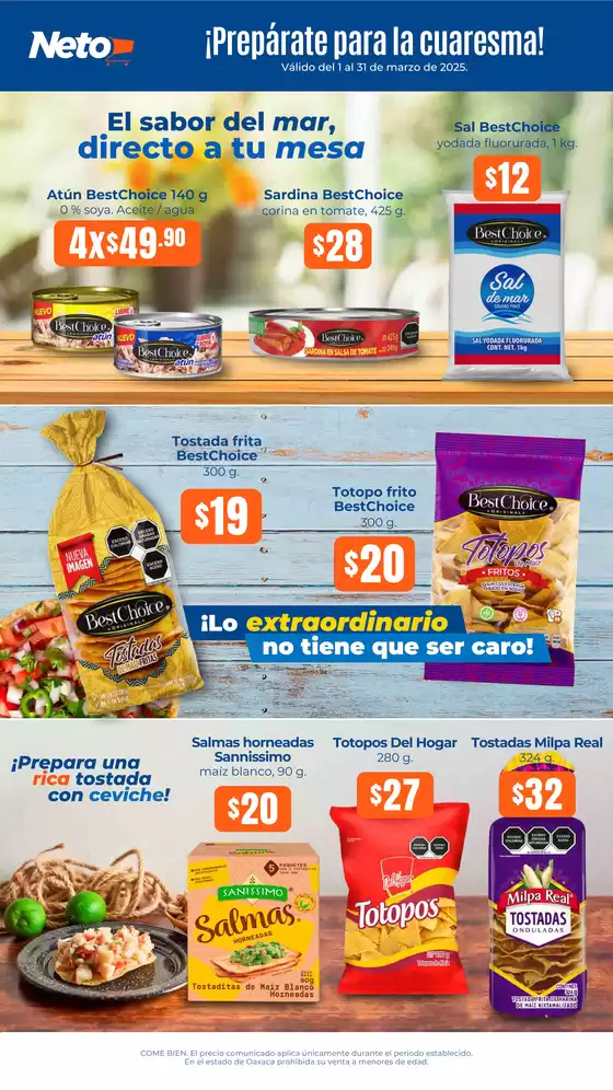 Catálogo Tiendas Neto en Atoyac de Álvarez | Ofertas Tiendas Neto | 1/3/2025 - 31/3/2025