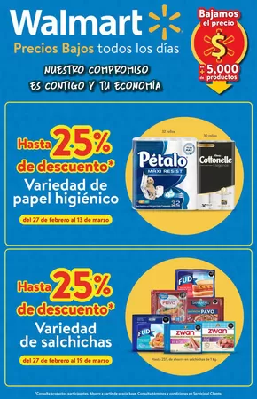 Ofertas de Supermercados en Monterrey | Marzo 1 Cuesta de Walmart | 27/2/2025 - 19/3/2025