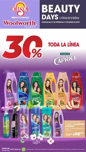 Ofertas de Tiendas Departamentales en San Luis Potosí | Beauty Days de Del Sol | 11/3/2025 - 18/3/2025