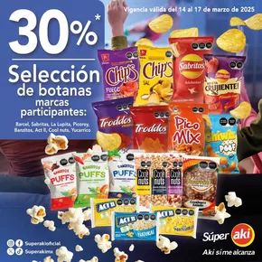 Ofertas de Supermercados en Cozumel | Promo botanas de Aki Gran Mayoreo | 14/3/2025 - 17/3/2025