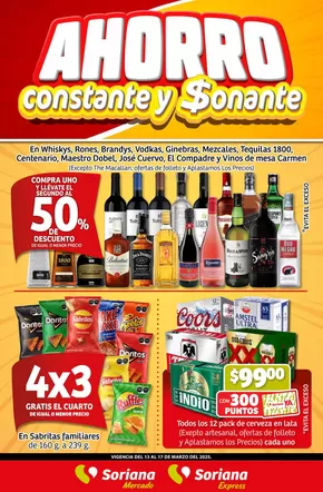 Ofertas de Supermercados en Tepatitlán de Morelos | Fin de Semana Mercado Nacional de Soriana Mercado | 13/3/2025 - 17/3/2025