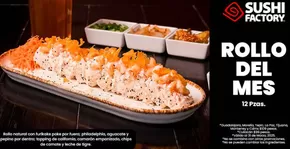 Ofertas de Restaurantes en Tepic | Rollo del mes  de Sushi Factory | 14/3/2025 - 31/3/2025