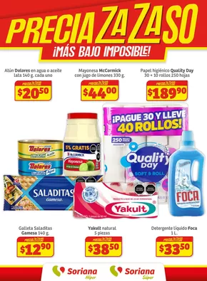 Ofertas de Supermercados en Tecate | Preciazazaso Frontera Norte: Chih, Coah y Tamps de Soriana Híper | 14/3/2025 - 26/3/2025