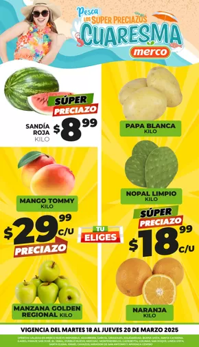 Ofertas de Supermercados en Monterrey | Pesca los Super Preciazos Cuaresma de Merco | 18/3/2025 - 20/3/2025