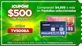 Ofertas de Supermercados en Monterrey | $500 cupon de ahorro de Bodega Aurrera | 18/3/2025 - 20/3/2025