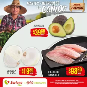 Ofertas de Supermercados en Monterrey | Martes y Miércoles del Campo Híper Frontera Noreste de Soriana Híper | 18/3/2025 - 20/3/2025