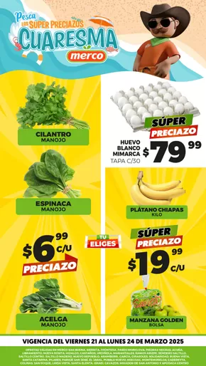 Ofertas de Supermercados en San Pedro Garza García | Pesca los Super Preciazos Cuaresma - MVA-SALT-NL de Merco | 21/3/2025 - 24/3/2025