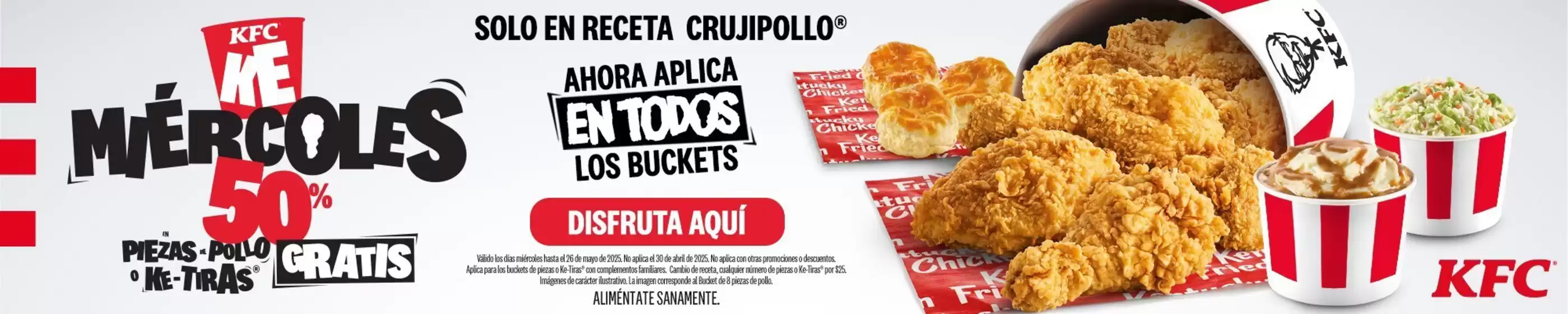 Catálogo KFC en Gustavo A Madero | Promo | 7/4/2025 - 26/5/2025
