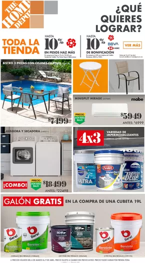 Catálogo The Home Depot en San Pedro (Sinaloa) | The Home Depot - ¿Qué quieres lograr? | 10/4/2025 - 14/5/2025