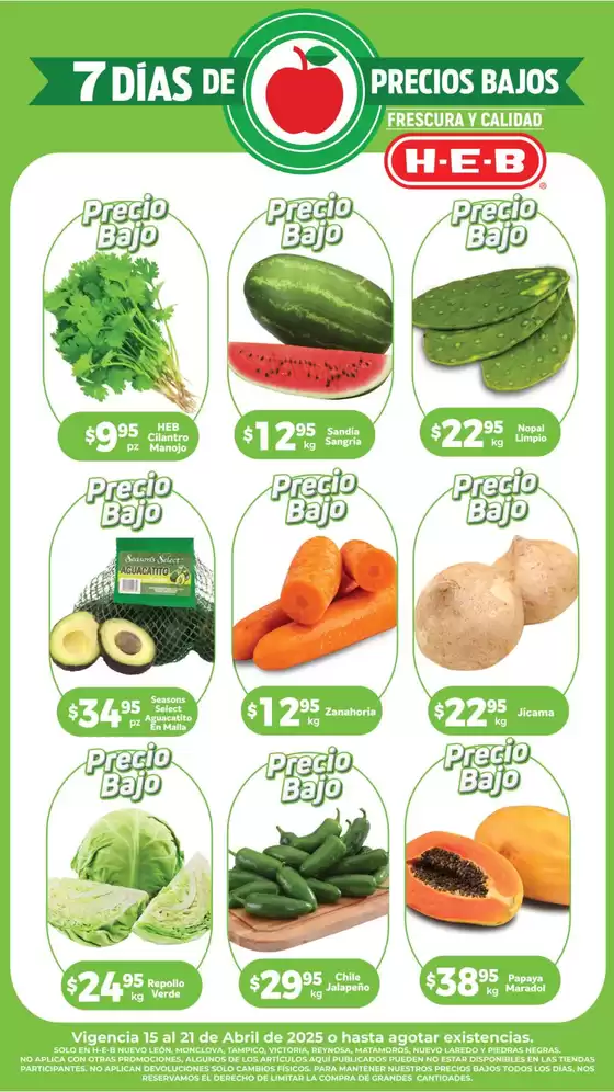 Catálogo HEB en San Luis Potosí | Ofertas HEB | 15/4/2025 - 21/4/2025