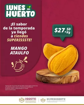 Ofertas de Supermercados en Villa Cuauhtémoc | Ofertas SuperISSSTE de SuperISSSTE | 14/4/2025 - 20/4/2025