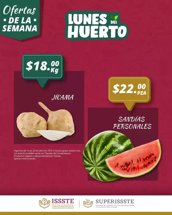 Catálogo SuperISSSTE en Tuxtla Gutiérrez | Ofertas y gangas exclusivas | 14/4/2025 - 20/4/2025