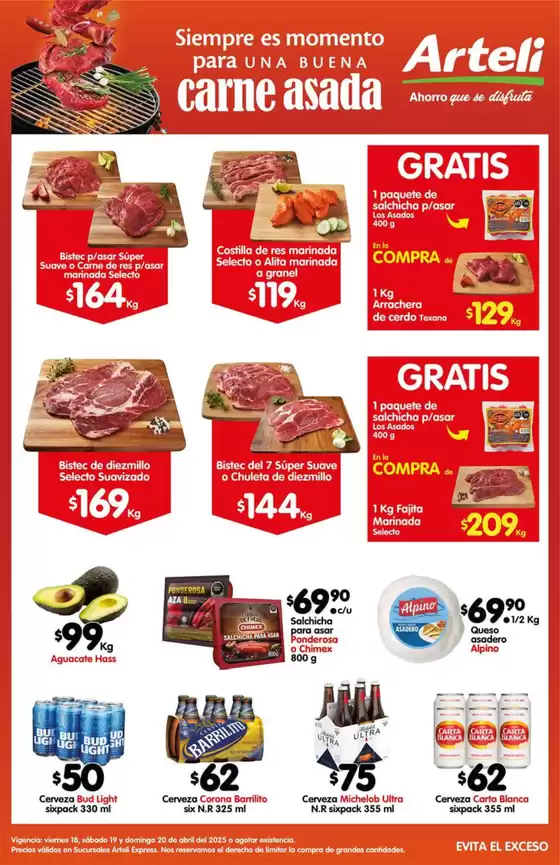 Catálogo Arteli express | Ofertas principales y descuentos | 18/4/2025 - 20/4/2025