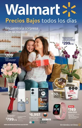 Ofertas de Supermercados en Xicohtzinco | Especial Día de Madres de Walmart | 29/4/2025 - 11/5/2025