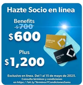 Ofertas de Supermercados en José María Pino Suárez | Promocion de Sam's Club | 2/5/2025 - 15/5/2025