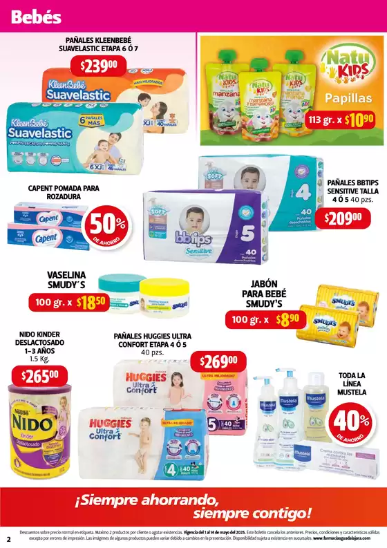 Catálogo Farmacias Guadalajara en Victoria de Durango | Boletín Farmacias Guadalajara | 2/5/2025 - 14/5/2025