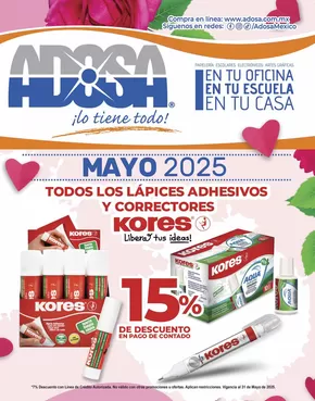 Ofertas de Librerías y Papelerías en Santa Catarina (Nuevo León) | Ofertas Adosa de Adosa | 1/5/2025 - 31/5/2025