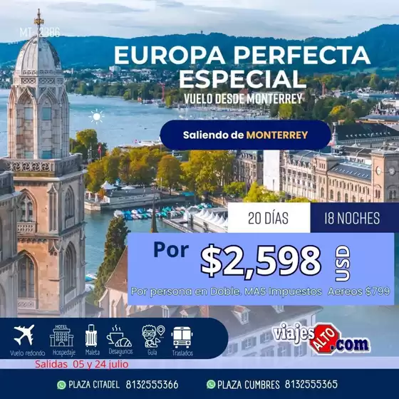 Catálogo Viajes Alto en Guadalupe (Nuevo León) | Ofertas Viajes Alto | 5/7/2025 - 24/7/2025