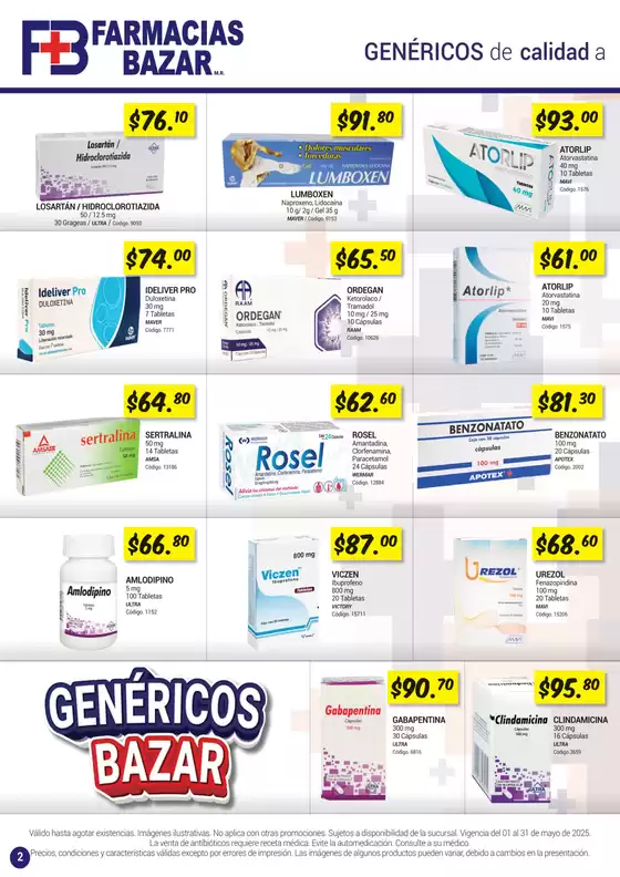 Catálogo Farmacias Bazar en Felipe Carrillo Puerto (Quintana Roo) | Folleto de Mayo | 4/5/2025 - 31/5/2025